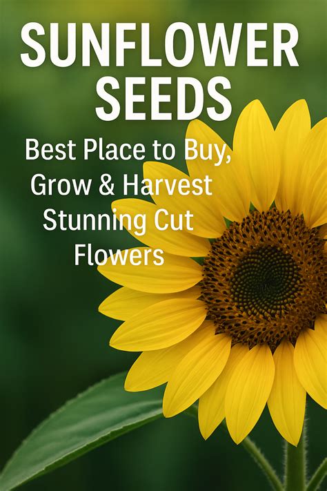 Best Sunflower Seeds for Cut Flowers Where to Buy Grow for Full Blooms ...