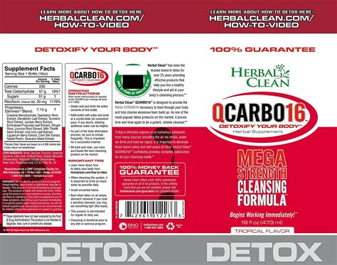 Herbal Clean QCARBO 32 Detox Drink - Smell Proof Stuff