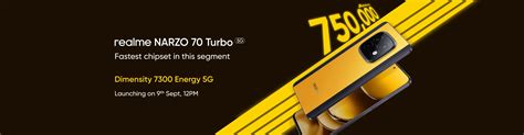 realme NARZO 70 Turbo 5G Launching on 9th Sept, 12PM - realme Event (India)