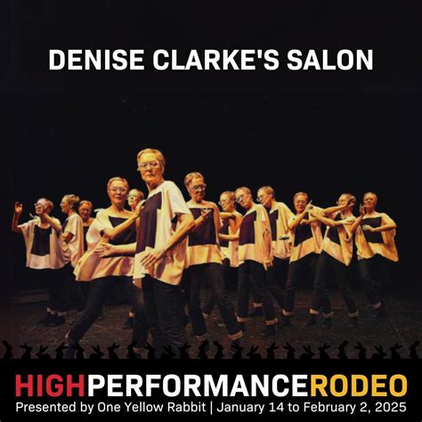 Denise Clarkes Salon, One Yellow Rabbit, Calgary, 31 January 2025 ...