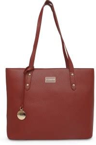 Buy Caprese Women Maroon Tote Maroon Online @ Best Price in India ...