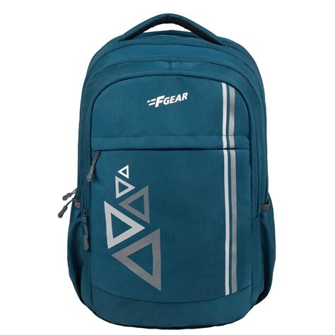Noir 29L Aqua Blue Backpack with raincover – F Gear.in