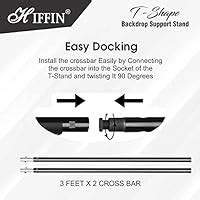 HIFFIN®Green Screen Backdrop 6x10 ft with Stand - 6x9FT Photography ...