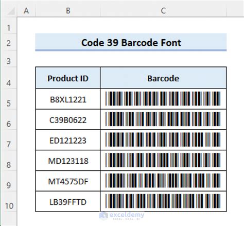 Image result for Barcode Type Code 39