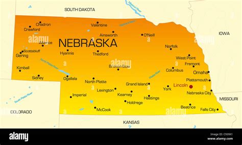 Image result for Nebraska State Map