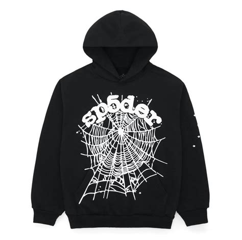 Sp5der × Young Thug Spider Worldwide Sp5der OG Web Hoodie Black | Grailed