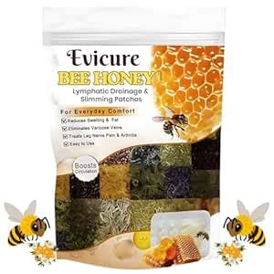 Evicure Bee Honey Lymphatic Drainage Patches, Pain Relief and Varicose ...
