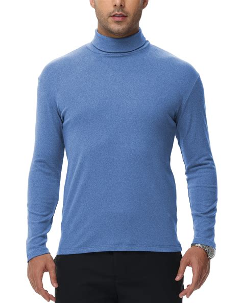 Tyhengta Men's Turtleneck Sweaters Long Sleeve Pullover Sweaters Mock ...
