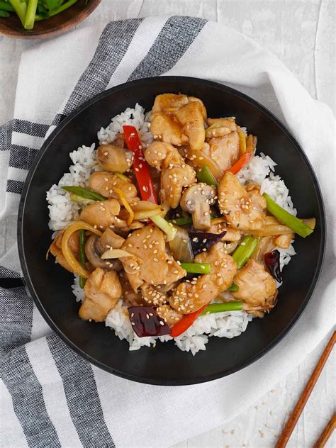 Chicken & Mushroom Stir Fry - Khin's Kitchen - Chinese Chicken Recipes