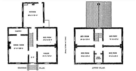 1800s Southern Farm House Plan