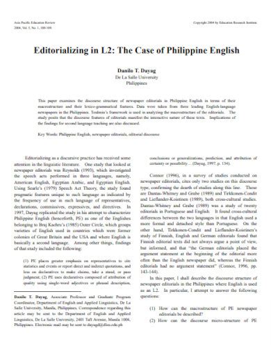 Example of Editorial Writing 的图像结果