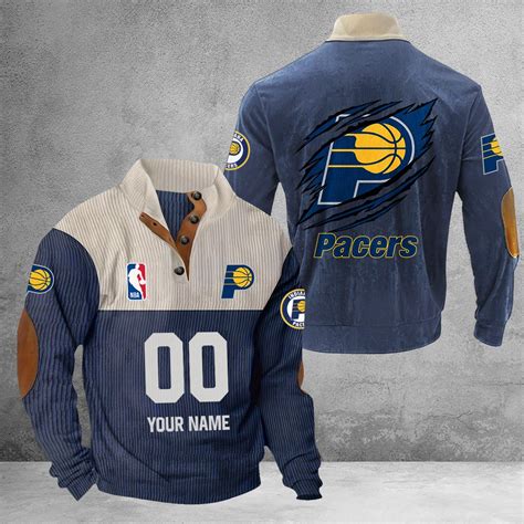 Indiana Pacers Sport Buttoned Collar SweatShirt – Nousty