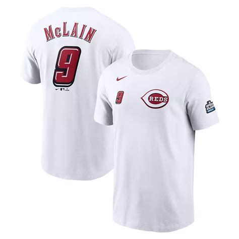 Men's Nike Matt McLain White Cincinnati Reds 2025 MLB Speedway Classic ...