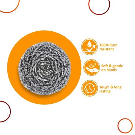 Stainless Steel Scrubber - 10 Gm Bacnil Stainless Steel Scrubber ...