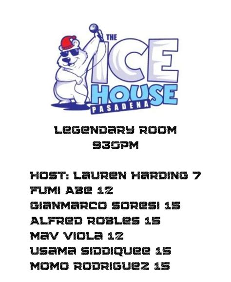 The Ice House Comedy Club | Check out DL’s new lineup plus more ...