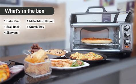 Hamilton Beach Air fryer with OTG, 16 liter, 6 in 1 Air fryer, Bake ...