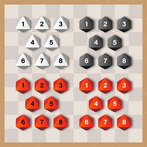 Premium Vector | Board game eight sided dice