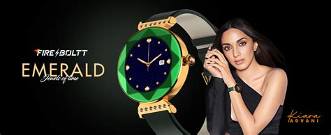 Fire-Boltt Emerald Gemstone-Studded Diamond Cut Smart Watch with 1.09 ...