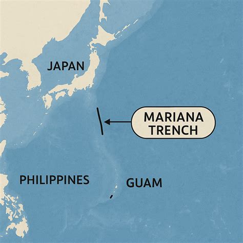 Mariana Trench: Depth Map of the Deepsea Challenger Deep - Earth Site Education