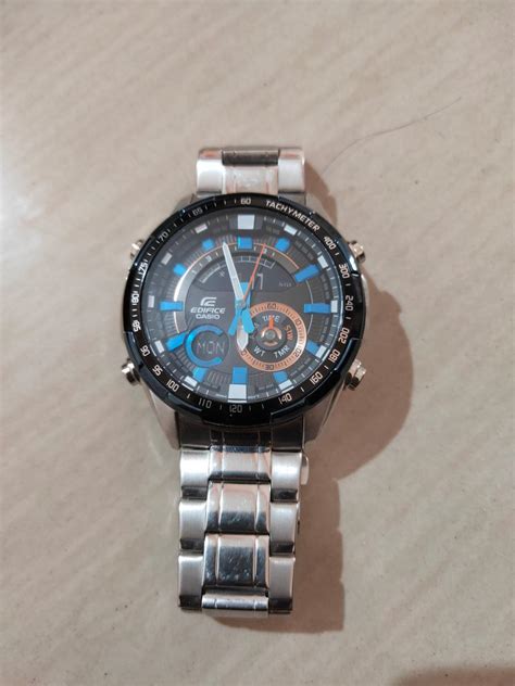 Casio Edifice Analog-Digital Black Dial Men's Watch - ERA-600DB-1AVUDF ...