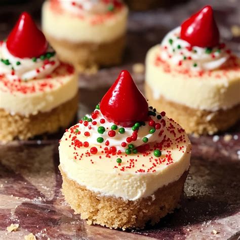 Mini Christmas Cheesecakes: 6 Irresistible Bites of Joy