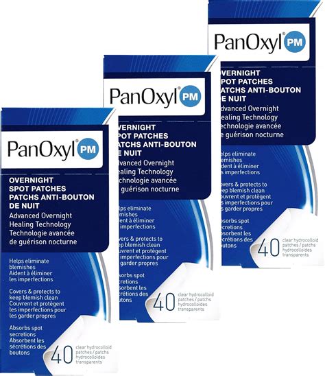 PanOxyl PM Overnight Hydrocolloid Acne Patches 120 Count Bundle