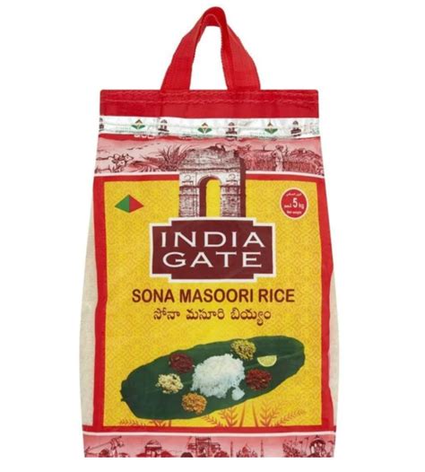 India Gate Sona Masoori Rice (5kg) – Swadesh