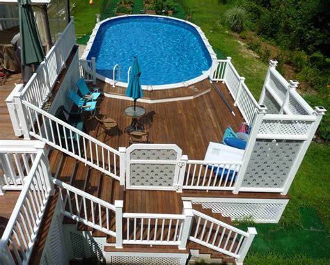 Above-ground pool decks - Just Decks Carpentry