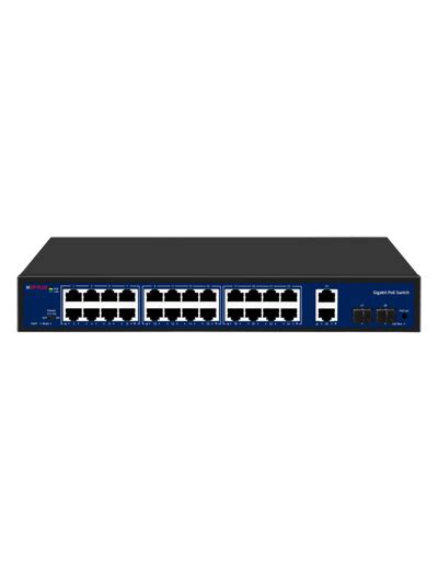 CP PLUS 24 Port PoE Switch with 2 Uplink Port +2 SFP Port | CP-DNW-GPU ...