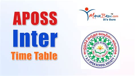 APOSS Inter Time Table 2025 Out, Download Intermediate Exam Date PDF ...
