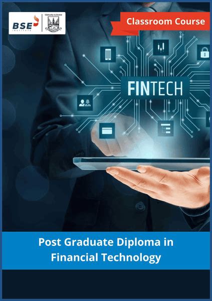 PG Diploma in Financial Technology | Financial Technology Course ...