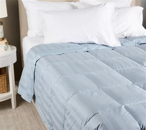 Northern Nights Dobby Stripe Cotton 650FP Down Blanket - Queen - QVC.com
