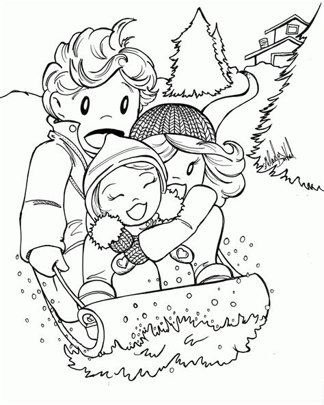 Famous Ideas Winter Activity Coloring Pages
