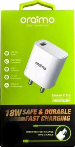 ORAIMO 3 A Wall Charger for Mobile with Detachable Cable - ORAIMO ...