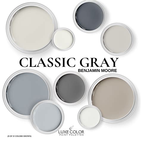Benjamin Moore Classic Gray Palette ~ Complementary Colors for Living ...
