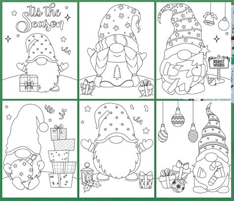 Christmas Gnome Coloring Book