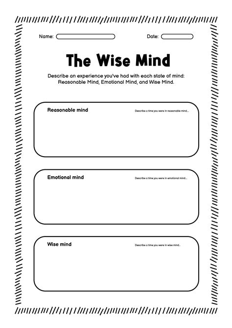 14 Dialectical Behavior Therapy Worksheets - Free PDF at worksheeto.com