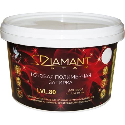 Готовая полимерная затирка Живая Краска Diamant Star lvl80, графит 818 ...