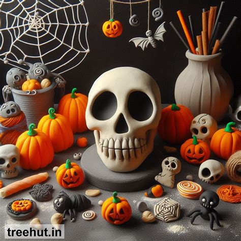 Air Dry Clay Craft, Halloween Decoration Ideas