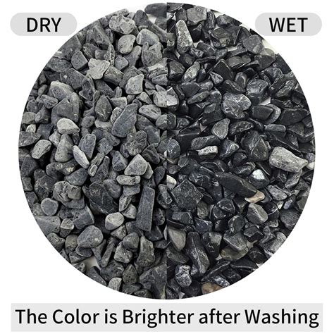 Snapklik.com : FANTIAN 10LB Black Pea Gravel For Landscaping