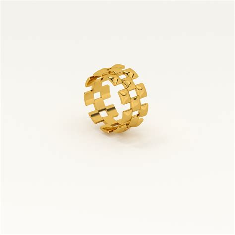 Cubed Curiosity Gold Ring – PALMONAS