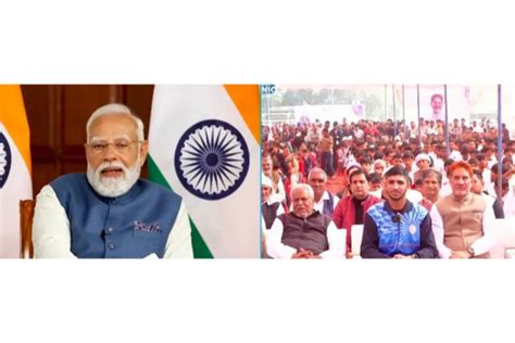 PM Modi encourages youth at Sansad Khel Mahotsav