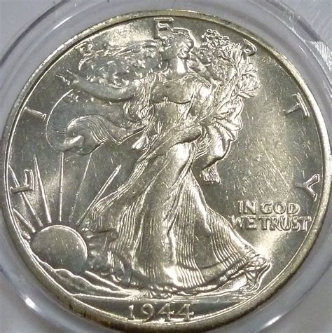 1944-D About Uncirculated Walking Liberty Half Dollar ( L-450 ) - For ...