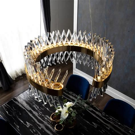 ANKUR CRISS CROSS THREEQ ROUND CONTEMPORARY CRYSTAL CHANDELIER at the ...