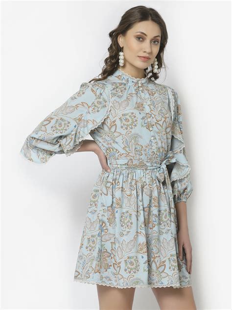 Paisley Print Short Dress