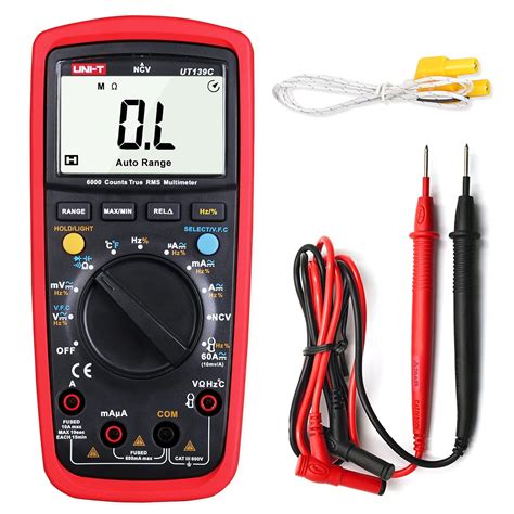 UNI-T UT139C Digital Multimeter Auto Range True RMS Meter Handheld ...