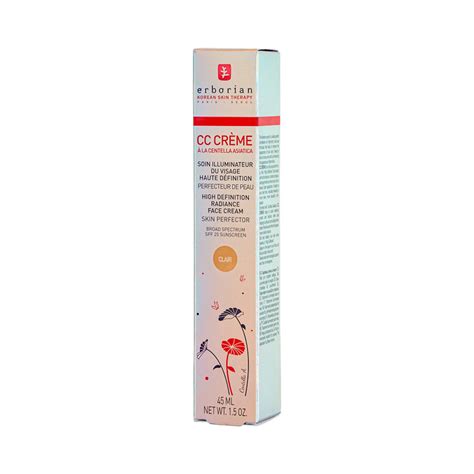Erborian CC Creme High Definition Radiance Face Cream SPF25 45ml ...