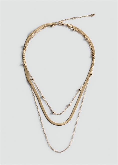 Collar largo combinado - Teen | MANGO EE.UU