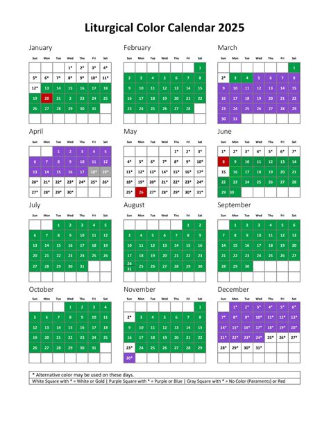 Free Printable Catholic Liturgical Calendar 2025 | Calendar Printable