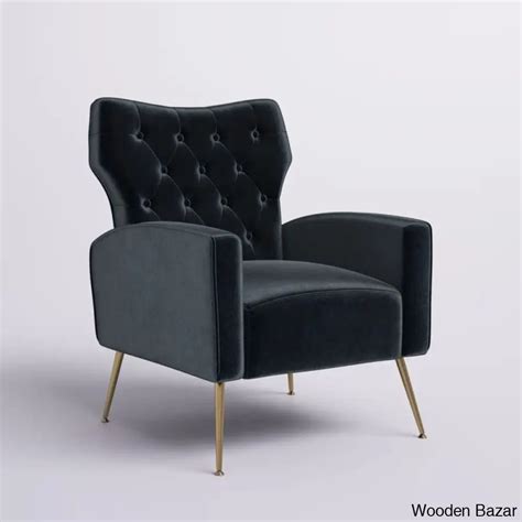 Groombridge 28'' Wide Tufted Wingback Chair – Wooden Bazar